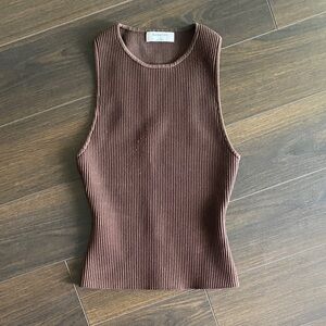 Aritzia Babaton Scupt knit ribbed tank